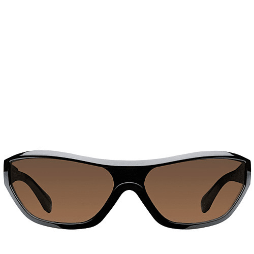 Meller Ade Unisex Sunglasses with Brown Horn-Rimmed Frame and
