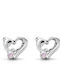 Paraxenies Kids Earrings Studs Heart Made of Silver