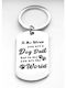 Breloc Câine "Drive Safe Dad I Woof You"