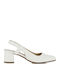 Leather Heels with Medium Heel White