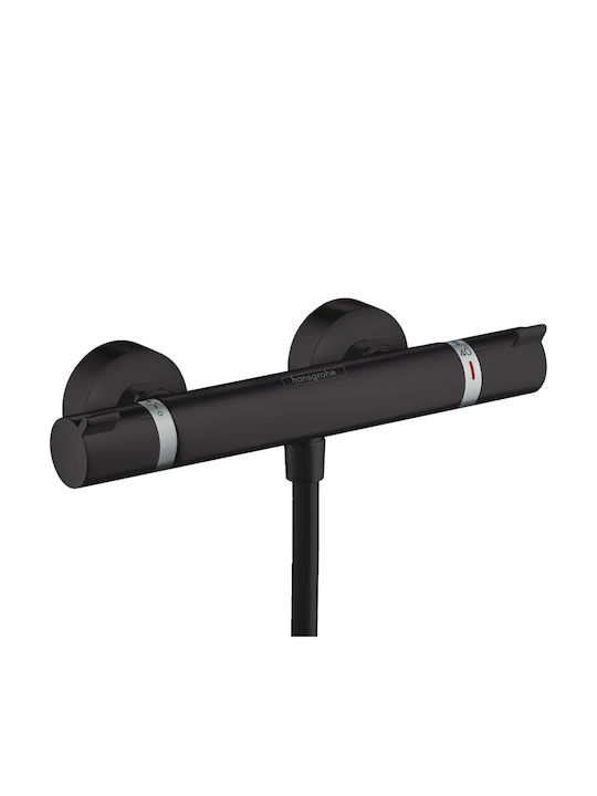Hansgrohe Thermostatic Black Shower Mixer Faucet