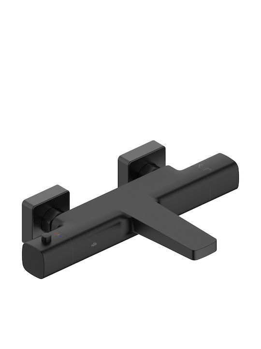 KFA Thermostatic Black Bathtub Mixing Faucet