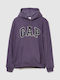 Logo Sweatshirt with Hood Dark Violet