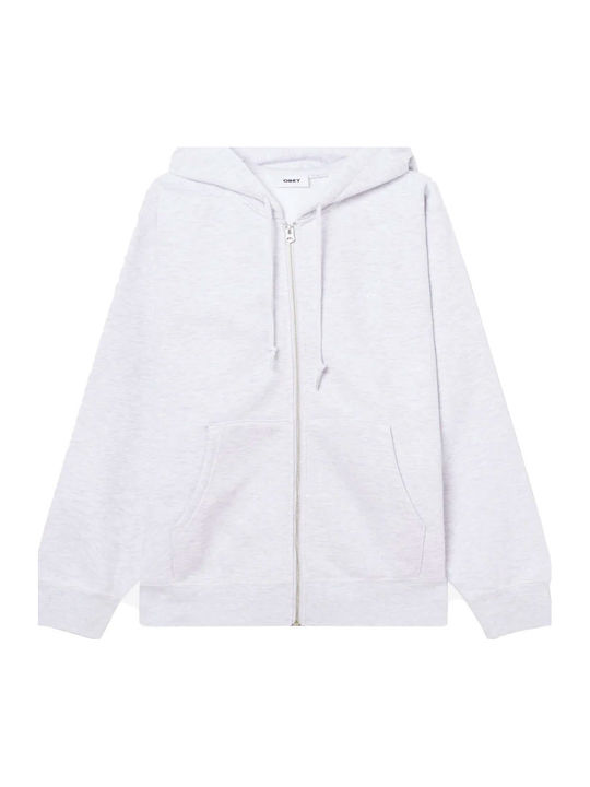 Established Works Bold Hoodie Cardigan Gray