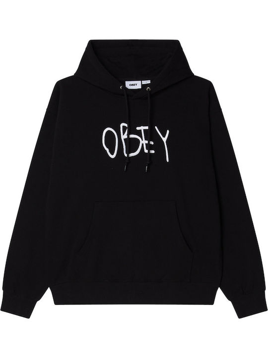 Sweatshirt with Hood Black