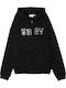 Extra Heavy Cardigan with Hood Black
