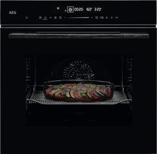 AEG 8000 CombiQuick Фурна Без Котлони 72л Ширина 59.5см Черен