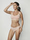 Women's Seamless Slip with Lace Nude