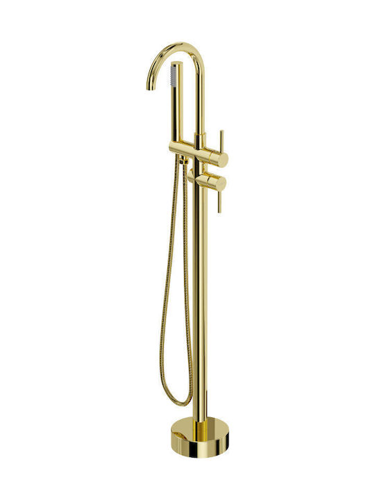 Mexen Thermostatische Badewannenarmatur Komplettes Set Gold