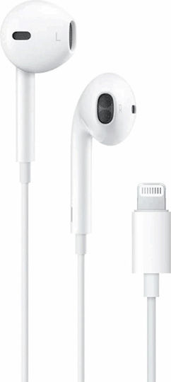 Wired In-ear Handsfree Earphones with Lightning Plug White