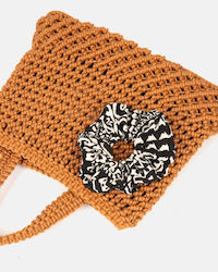 Scrunchie Rayon Mărime One Size Negru Alb Print