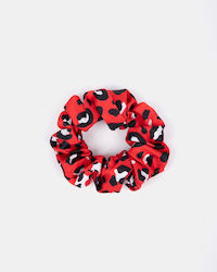 Scrunchy Samt Größe One Size Rote Tiermuster
