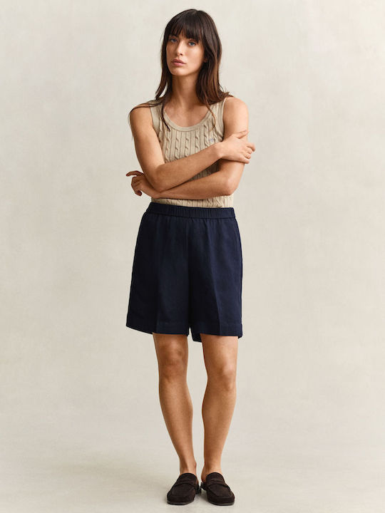 Gant Women's Linen Shorts Blue