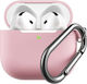 Keybudz Elevate Keychain Silicone Protective Case Airpods 4th Gen Blush Pink