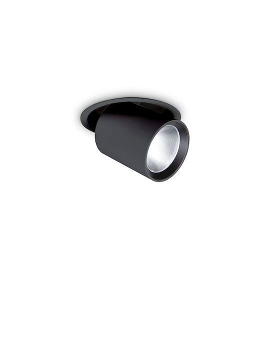 Ideal Lux Nova FI LED Θερμό Λευκό Σποτ σε Μαύρο...