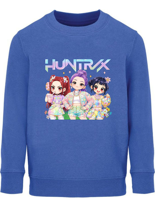kirikoko Kinder-Sweatshirt Royal Blau Huntrix K...