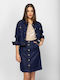 Denim Midi Skirt D.k Blue Denim