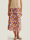 High Waist Midi Skirt Multicolour