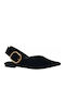 Women's Ballerina Shoes Slingback in Black Colour