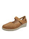 Women's Ballerina Shoes In Tabac Brown Colour