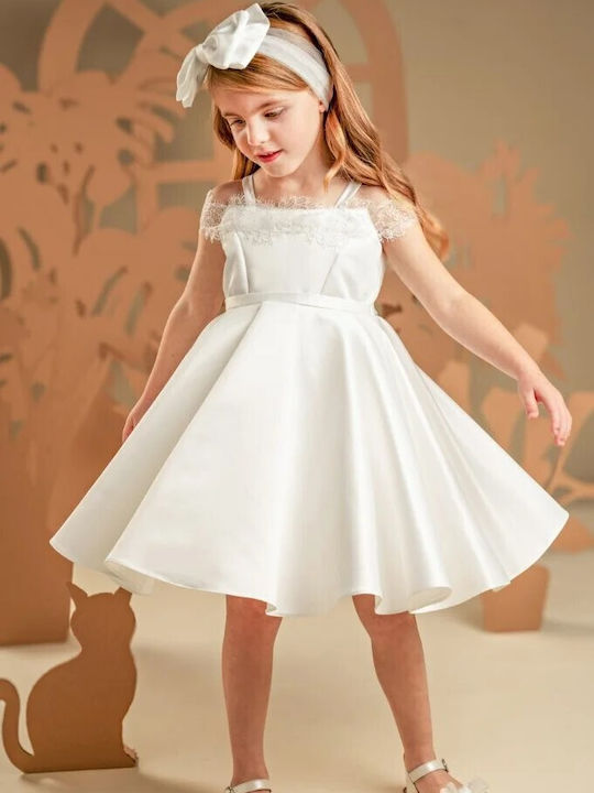 Baby Bloom Weißes Taufkleid aus Spitze