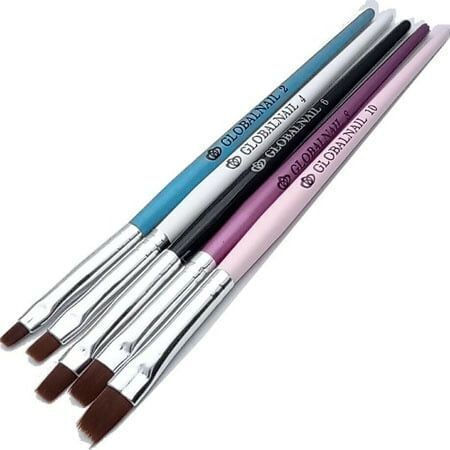 Πινέλα Νυχιών Gel Acrygel Σετ 5 Τεμαχίων Globalnail Brushes Tf219928