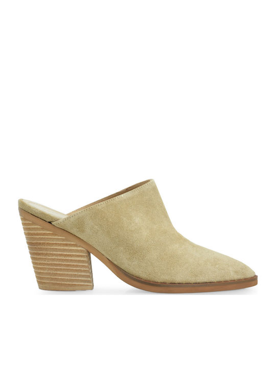 Tsakiris Mallas Suede Mules With High Heel In B...