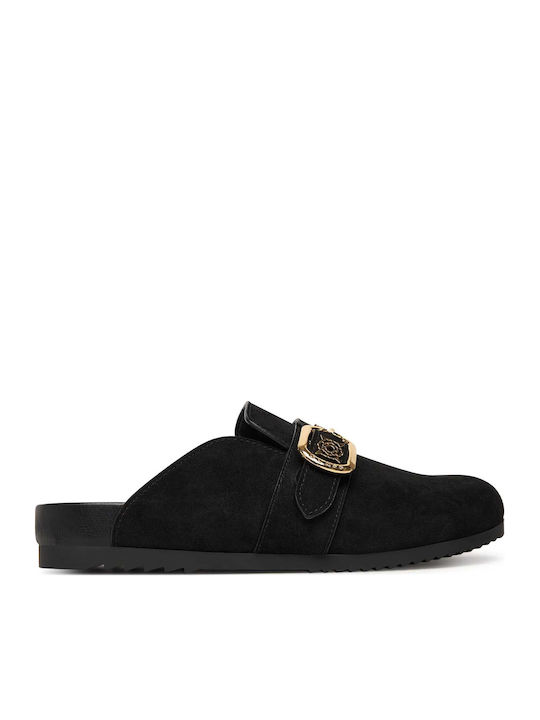 Mules with Heel in Black Colour