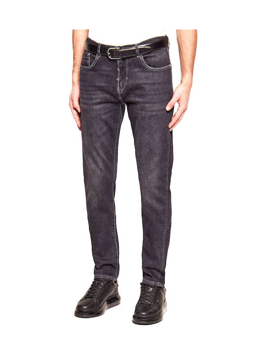 Karl Lagerfeld Ανδρικό Παντελόνι Τζιν Ελαστικό Slim Fit Tapered Μαυρο