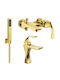 Mexen Thermostatic Bathtub Mixing Faucet Complete Set Gold