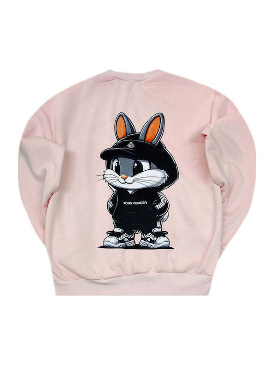 Herren Langarm Sweatshirt Tony Couper-h26/30-rosa Bunny