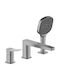 KFA Mischbatterie Badewanne Thermostatische Komplettes Set Grau