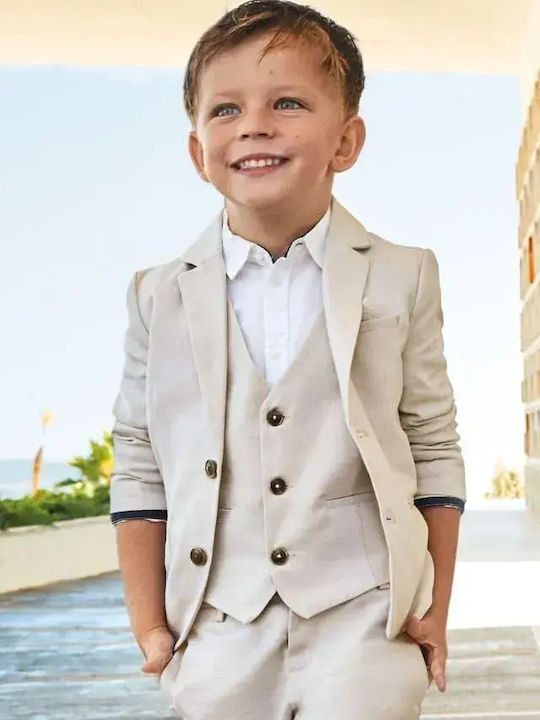 Mayoral Kids Blazer Beige