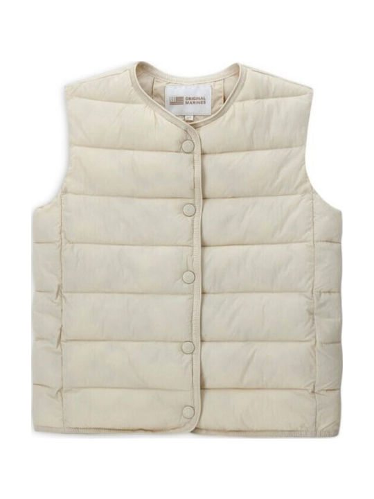 Original Marines Kids Quilted Sleeveless Ecru J...