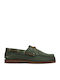 Classic Leather Women's Loafers in Green Colour