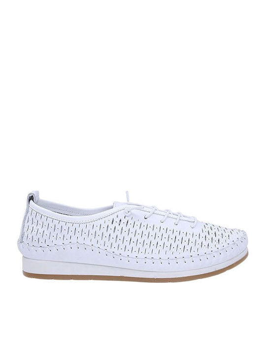 Safe Step Δερμάτινα Γυναικεία Loafers σε Λευκό ...