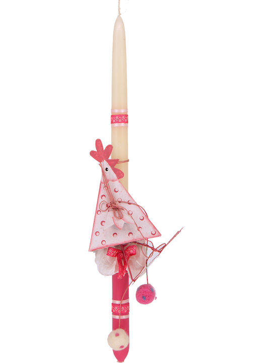 Osterkerze Huhn Metallisch Dekoratives Kreativitäten 1-241 Rosa