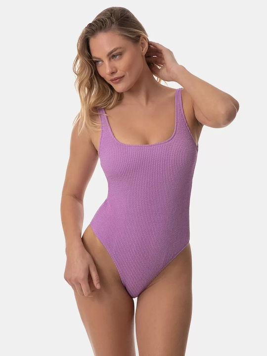 Rock Club Purple One Piece Swimsuit