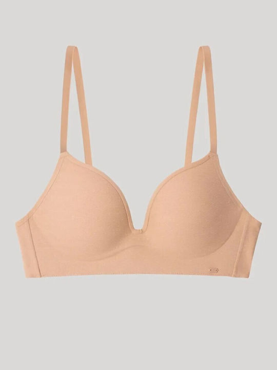 Nude Bra for Plunge without Underwire