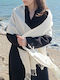Women's Silk Shawl White
