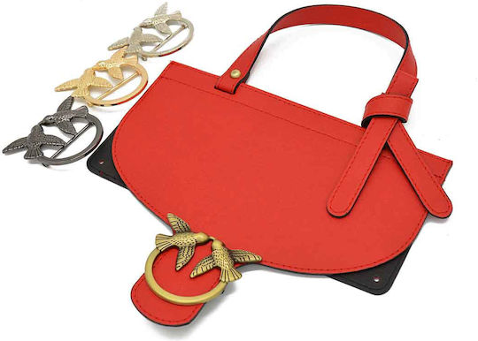 Cap Liberty Handle Metal Buckle 25cm Vintage Red