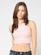 Women's Sports Crop Sleeveless Top Pink