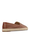 Cameryn Leather Women's Espadrilles in Brown Colour