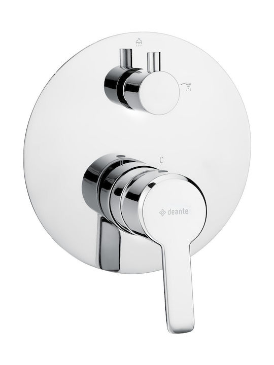 Deante Built-in Faucet Mixer for Shower Silver