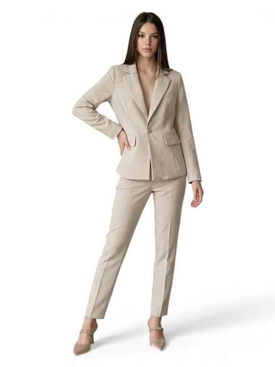 Benissimo Pantaloni Dama Vanilie Costum În Fit ...