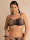 Bikinioberteile E-Cup Tierdruck