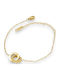Charmy Women's Bracelet Chain Made of Gold Plated Steel 17cm B3529