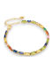 Charmy Women's Bracelet Chain Made of Gold Plated Steel with Zircon 17cm B3545