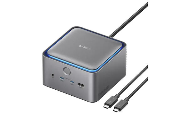 Anker Prime TB5 Thunderbolt 5 Docking Station with HDMI 4K PD Ethernet Gray