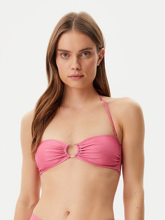 Guess Strapless Bikini Top Pink